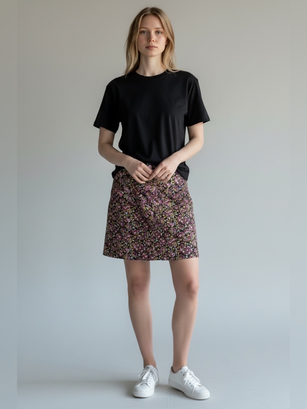 LOFT Ann Taylor Skirt Women 10P Petite NWT Floral Jacquard Pencil midi black